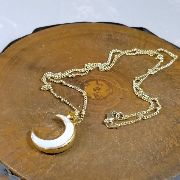 SPIKE 14K Gold layering minimalist necklace NWT - Picture 7 of 8